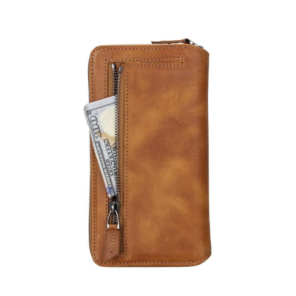 Pouch Magic iPhone 14 Detachable Genuine Leather Wallet Case