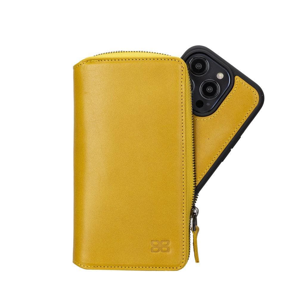 Pouch Magic iPhone 14 Pro Max Detachable Genuine Leather Wallet Case
