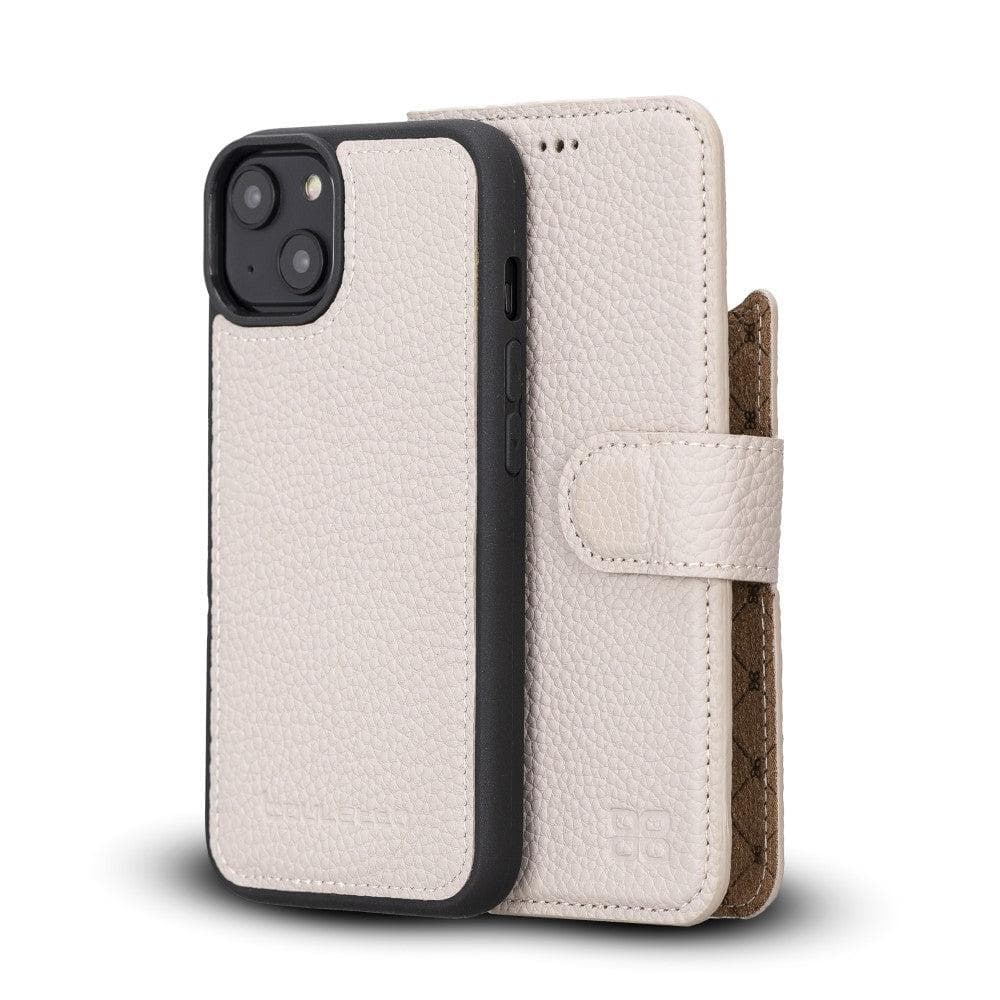Magic iPhone 14 Plus Detachable Genuine Colorful Leather Wallet Case