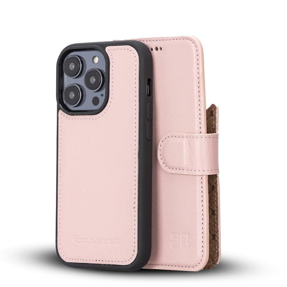 Magic iPhone 14 Pro Max Detachable Genuine Colorful Leather Wallet Case