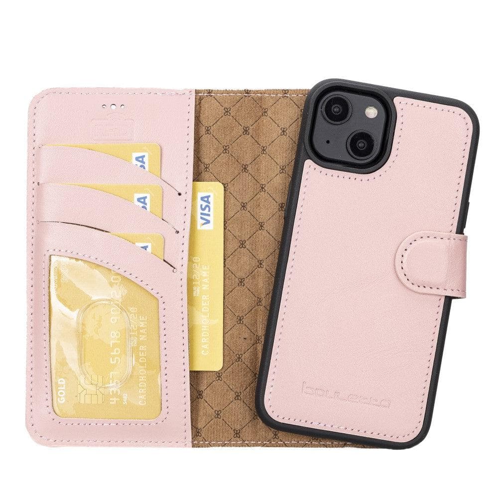 Magic iPhone 14 Pro Max Detachable Genuine Colorful Leather Wallet Case