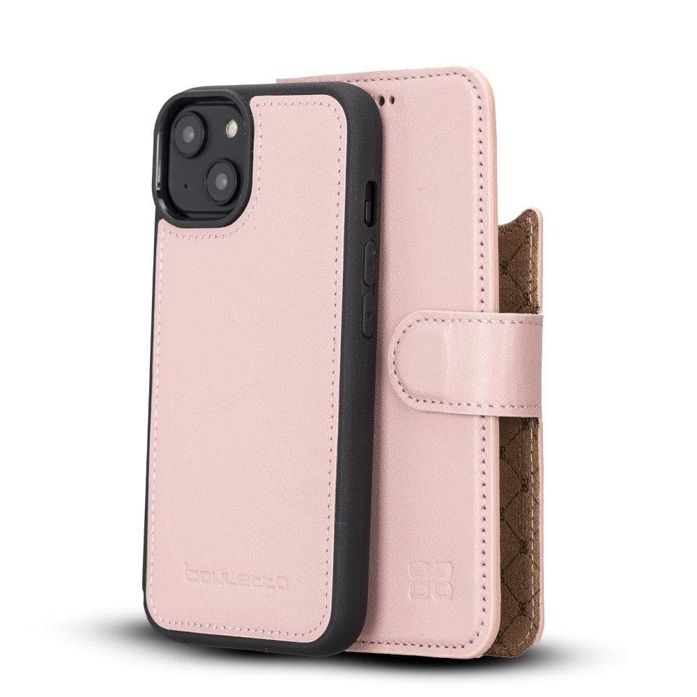 Magic iPhone 14 Detachable Genuine Colorful Leather Wallet Case