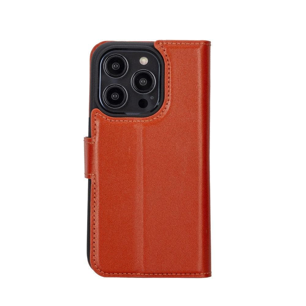 Magic iPhone 14 Pro Max Detachable Genuine Colorful Leather Wallet Case