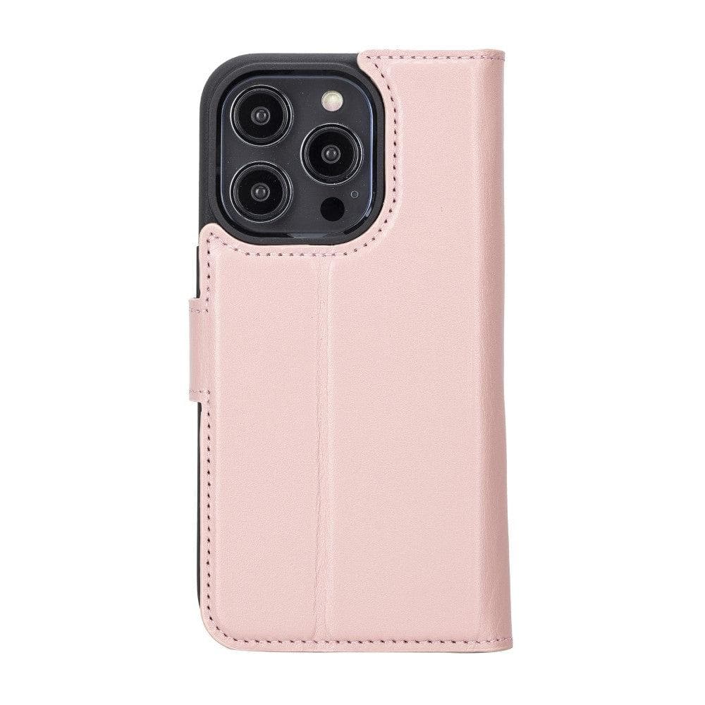 Magic iPhone 14 Pro Max Detachable Genuine Colorful Leather Wallet Case