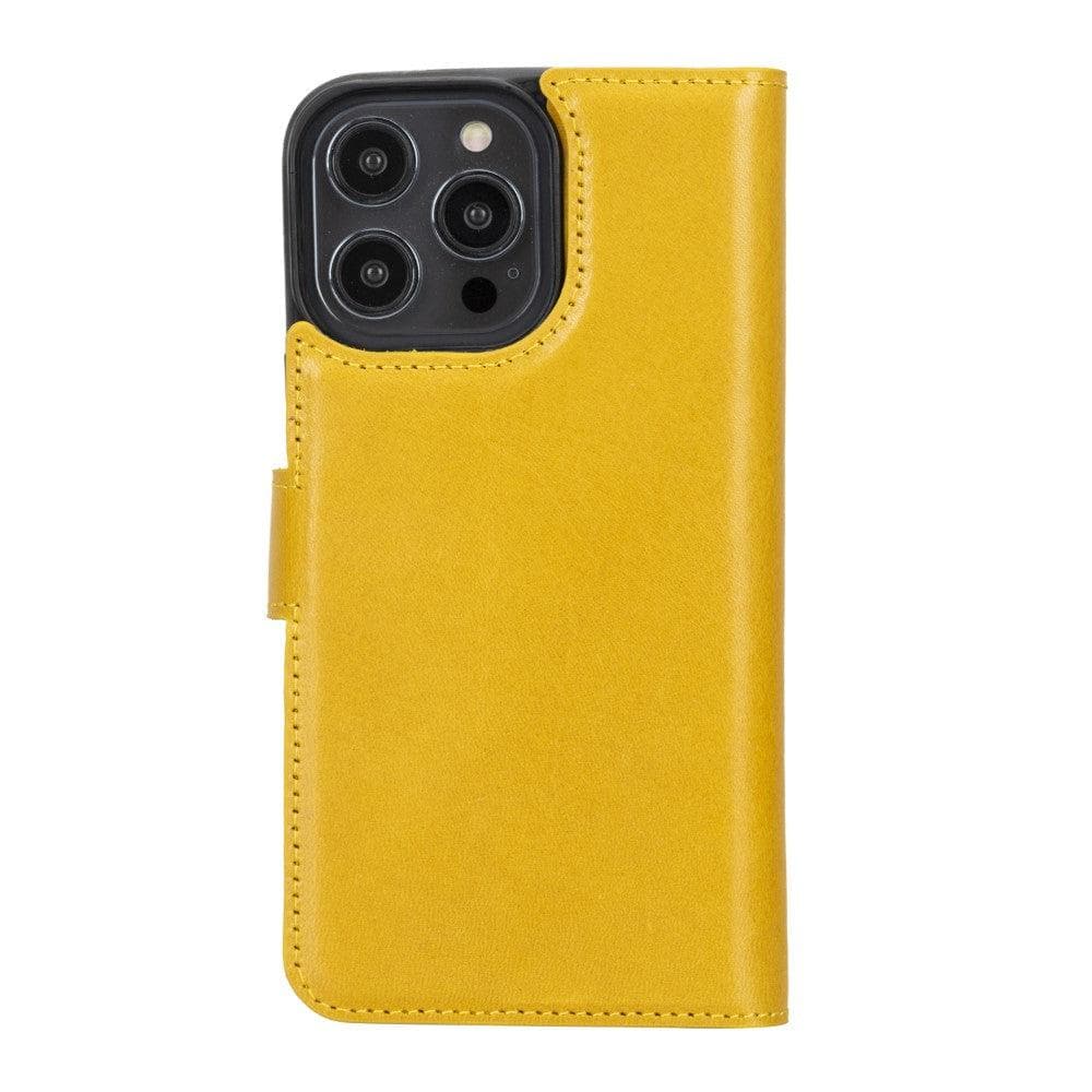 Magic iPhone 14 Pro Max Detachable Genuine Colorful Leather Wallet Case