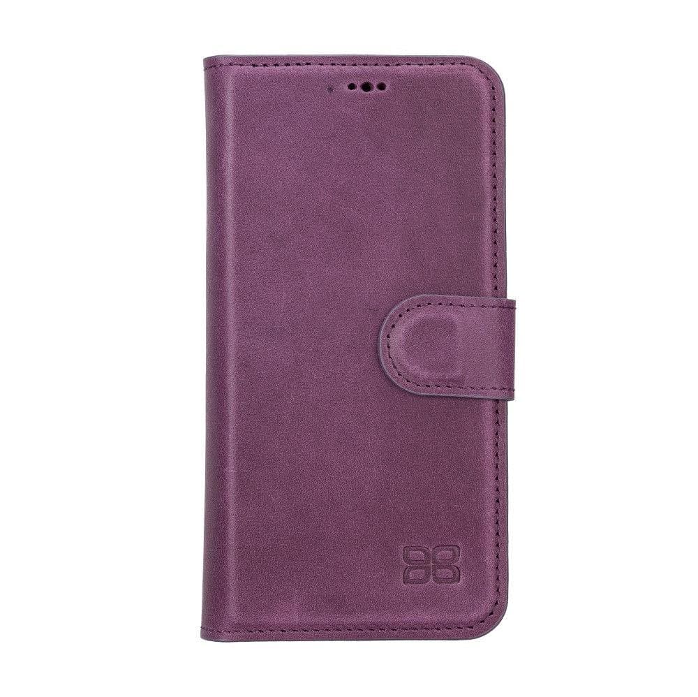 Magic iPhone 14 Pro Max Detachable Genuine Darker Color Leather Wallet Case