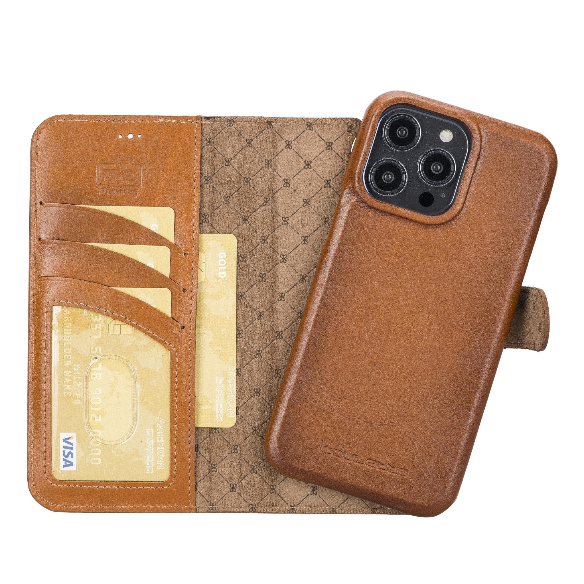 F360 Magic Genuine Leather iPhone 14 Detachable Wallet Case