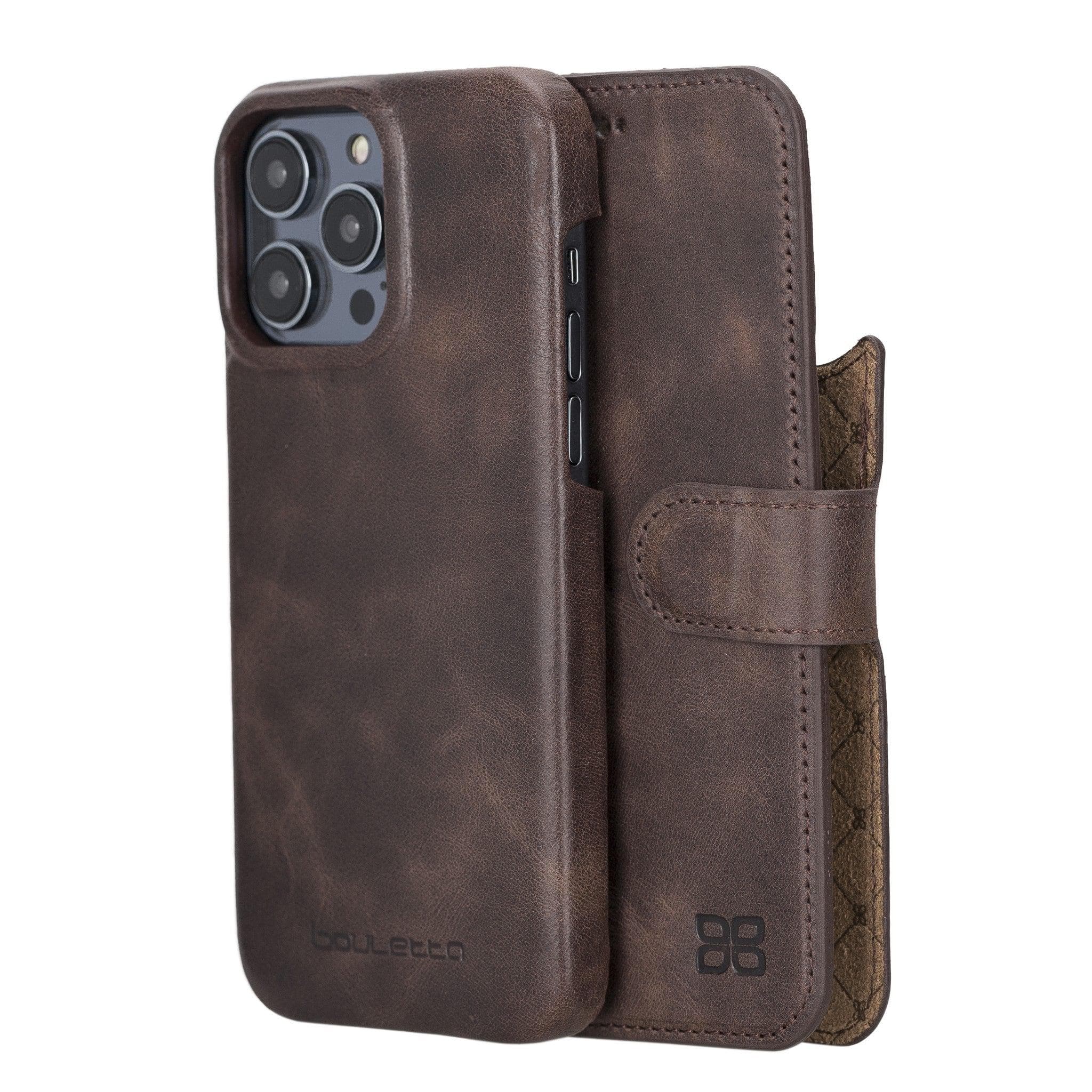 F360 Magic Genuine Leather iPhone 14 Plus Detachable Wallet Case