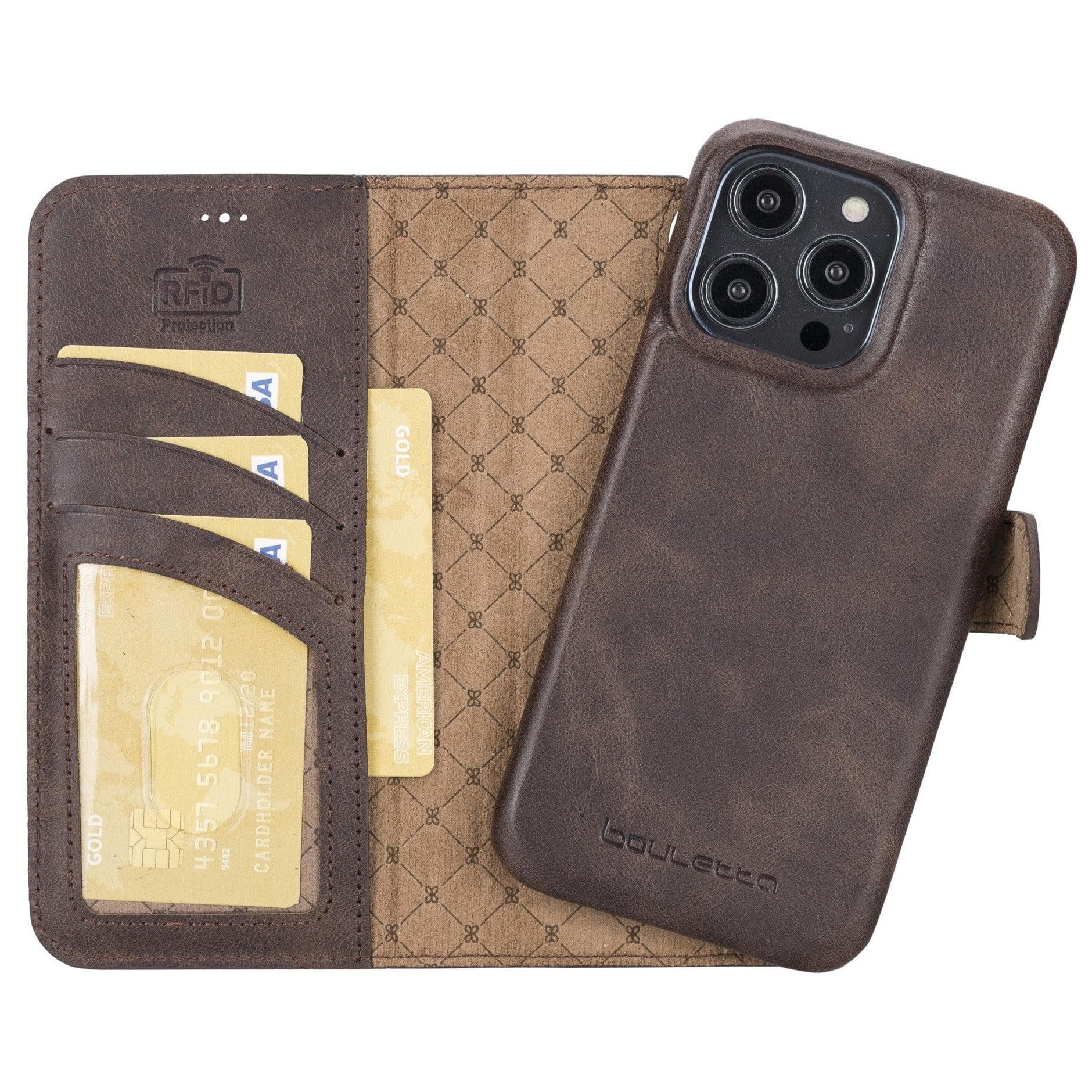 F360 Magic Genuine Leather iPhone 14 Detachable Wallet Case