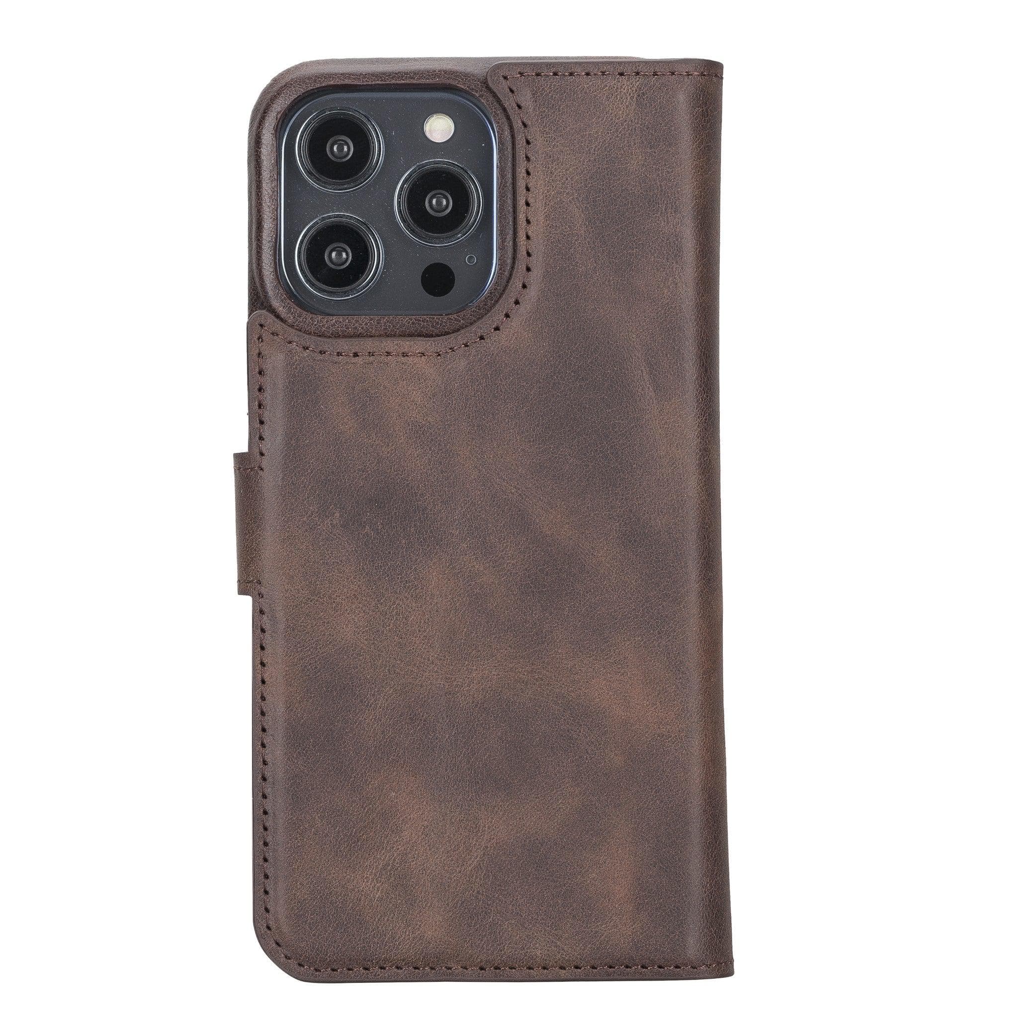 F360 Magic Genuine Leather iPhone 14 Pro Max Detachable Wallet Case