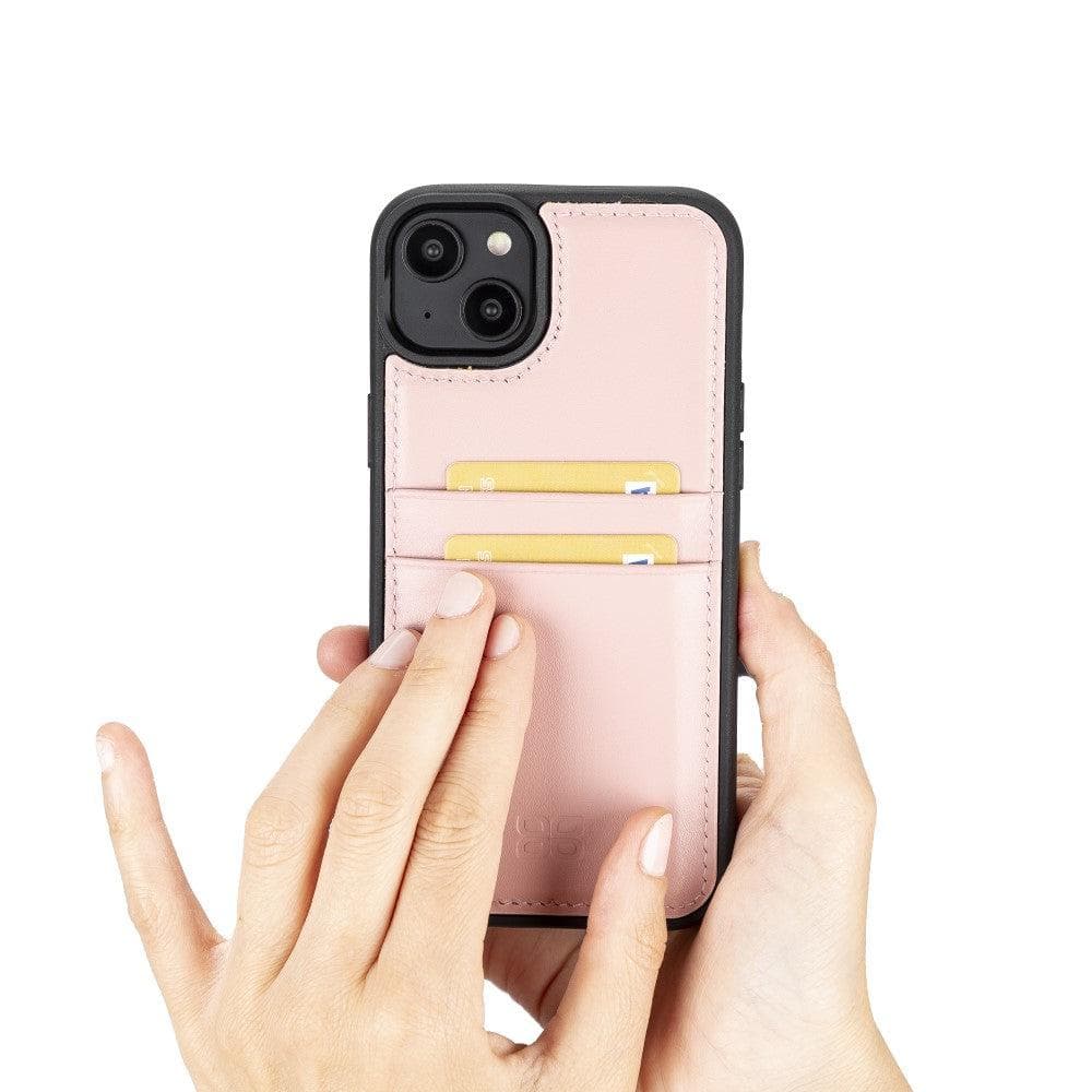 Flex Cover Genuine Leather iPhone 14 Plus Case with Card Holder