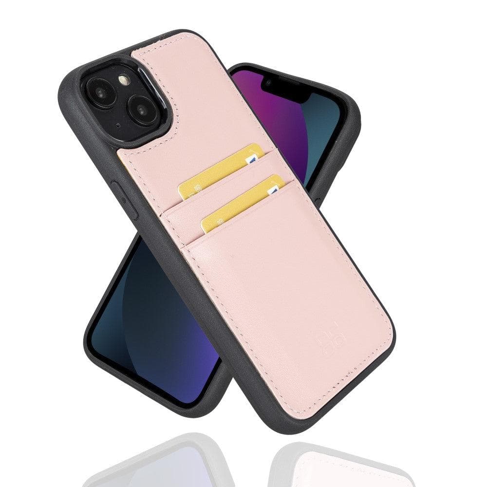 Flex Cover Genuine Leather iPhone 14 Plus Case with Card Holder