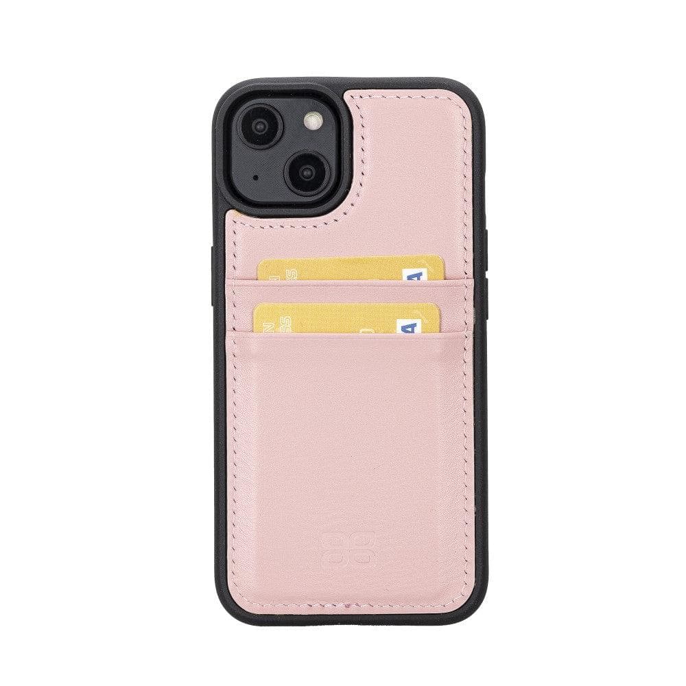 Flex Cover Genuine Leather iPhone 14 Case with Card Holder