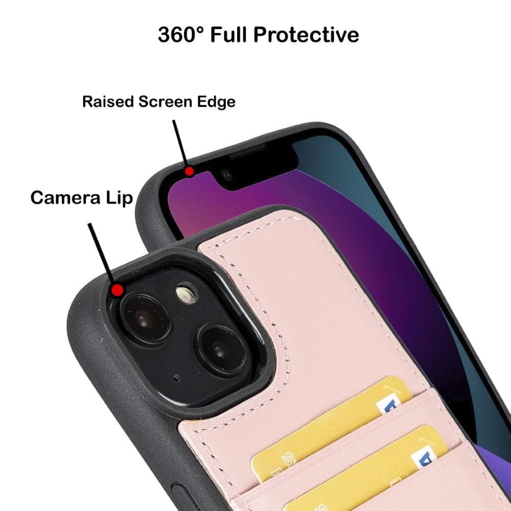 Flex Cover Genuine Leather iPhone 14 Pro Case with Card Holder