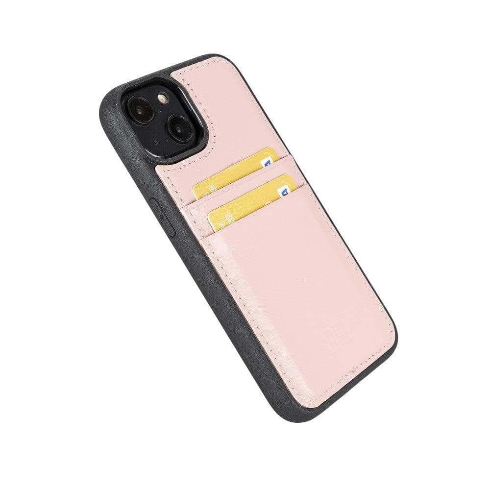 Flex Cover Genuine Leather iPhone 14 Case with Card Holder