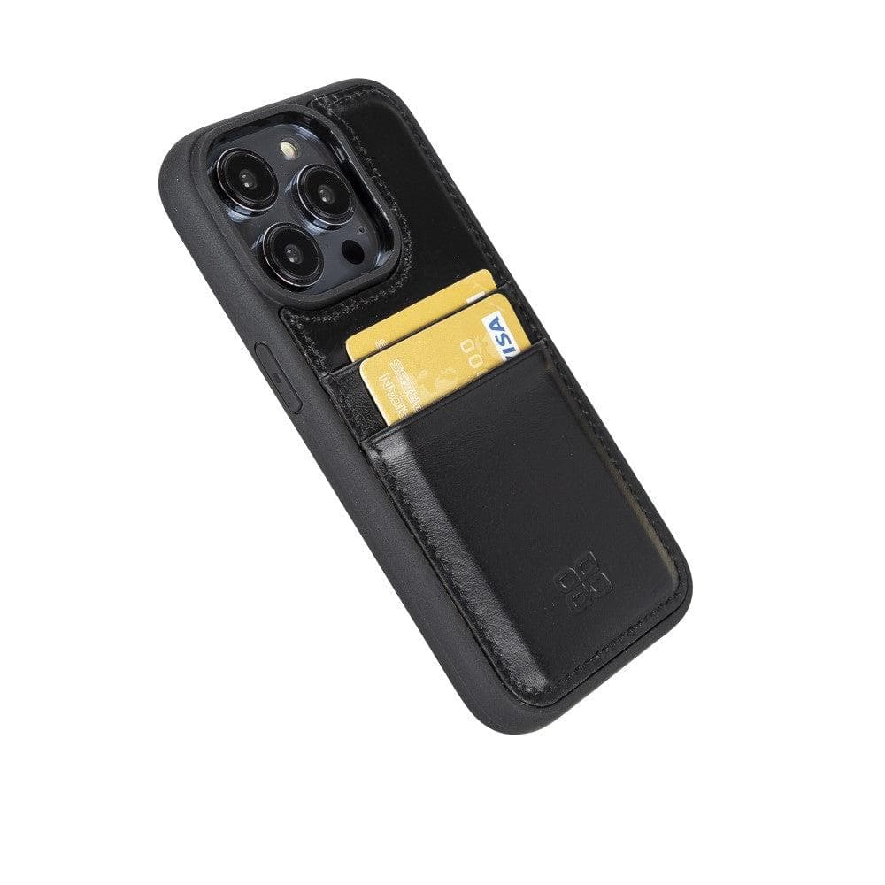 Flex Cover Genuine Leather iPhone 14 Pro Case with Card Holder