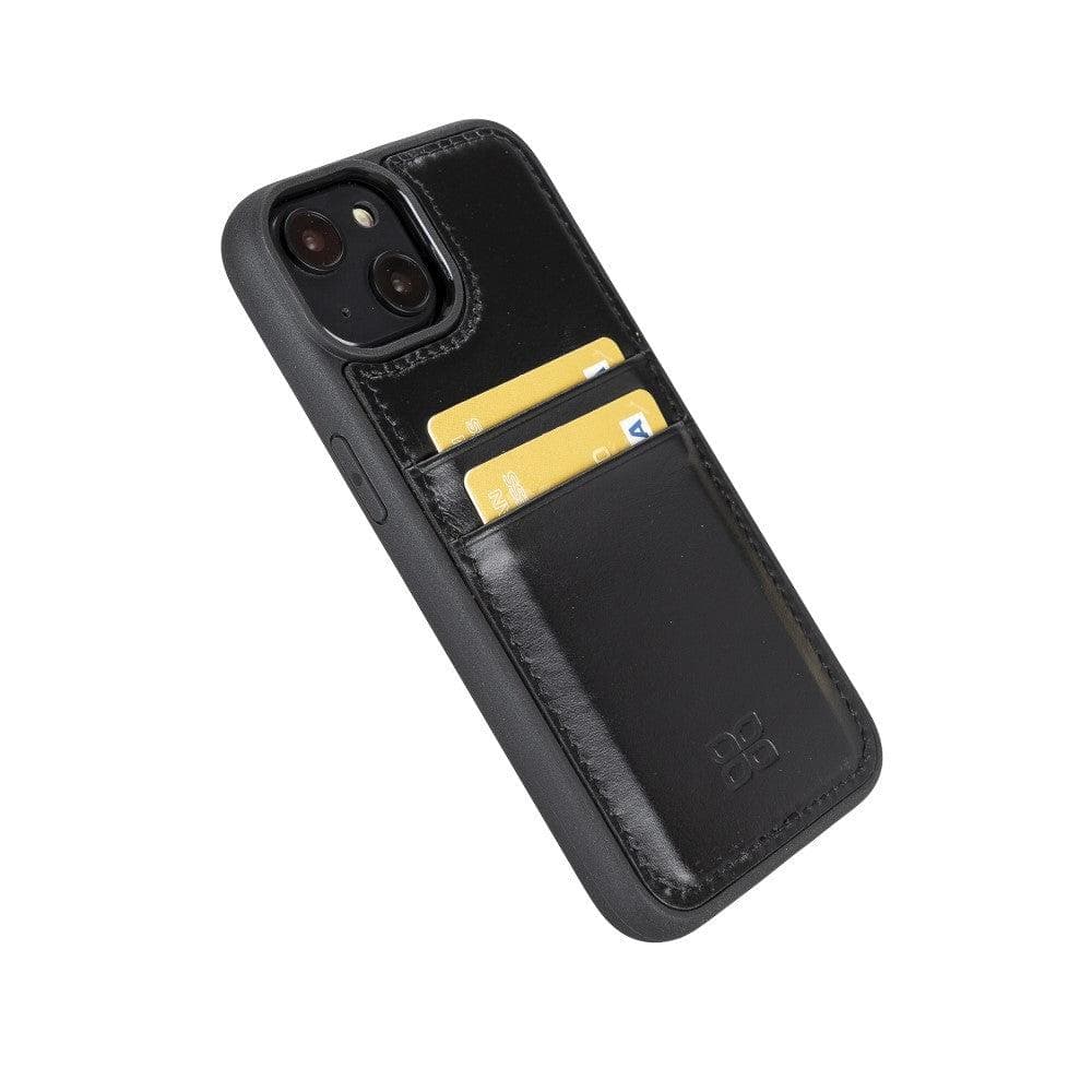 Flex Cover Genuine Leather iPhone 14 Plus Case with Card Holder