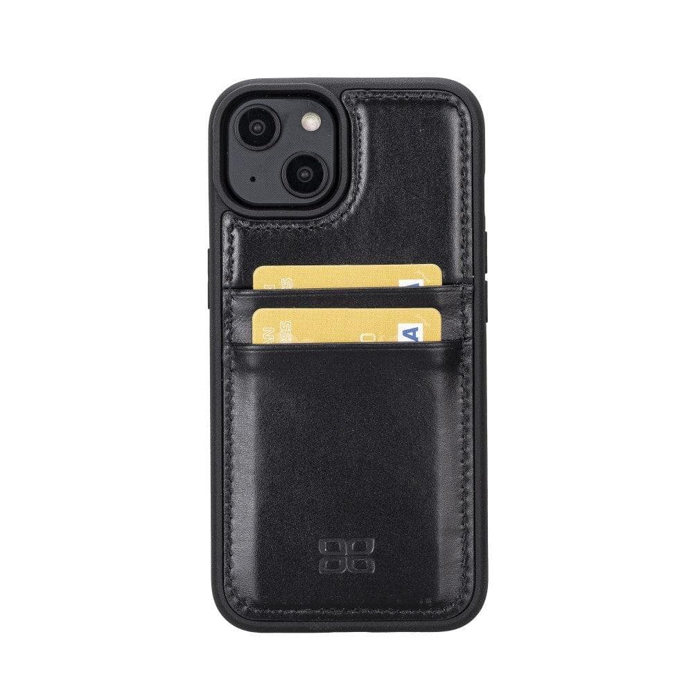 Flex Cover Genuine Leather iPhone 14 Case with Card Holder