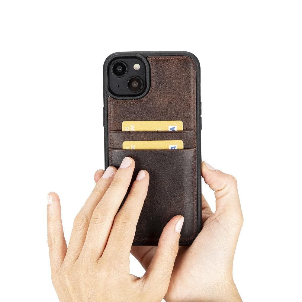 Flex Cover Genuine Leather iPhone 14 Pro Case with Card Holder