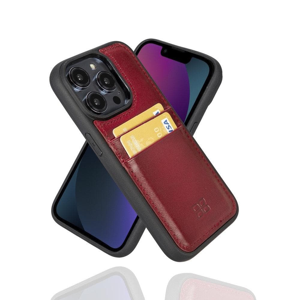 Flex Cover Genuine Leather iPhone 14 Pro Max Case with Card Holder