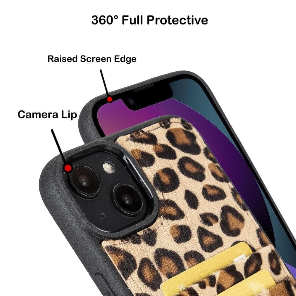 Flex Cover Genuine Leather iPhone 14 Pro Case with Card Holder