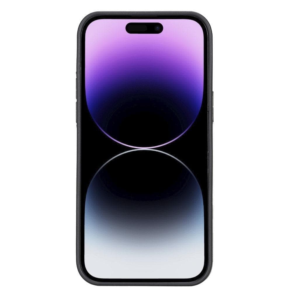 Flex Base Genuine Leather iPhone 14 Pro Max Case with Stand