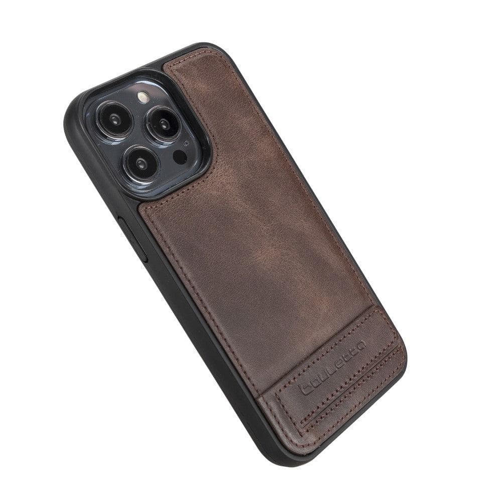 Flex Base Genuine Leather iPhone 14 Pro Case with Stand