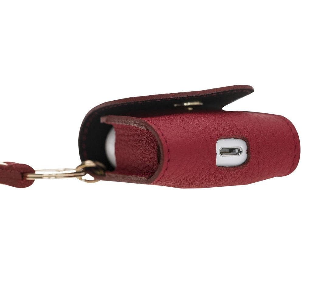 Mai Snap AirPods 1 and AirPods 2 Genuine Leather Case with Hook