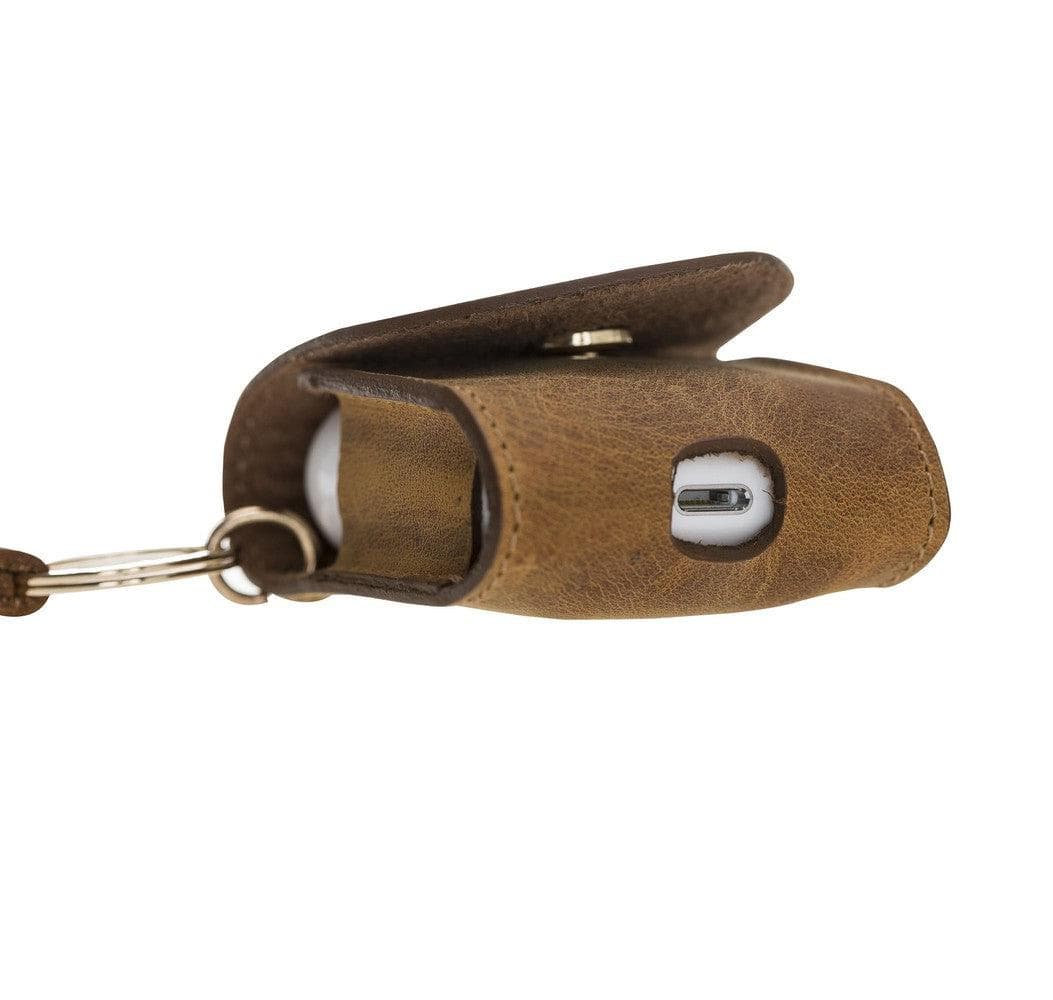 Mai Snap AirPods 1 and AirPods 2 Genuine Leather Case with Hook