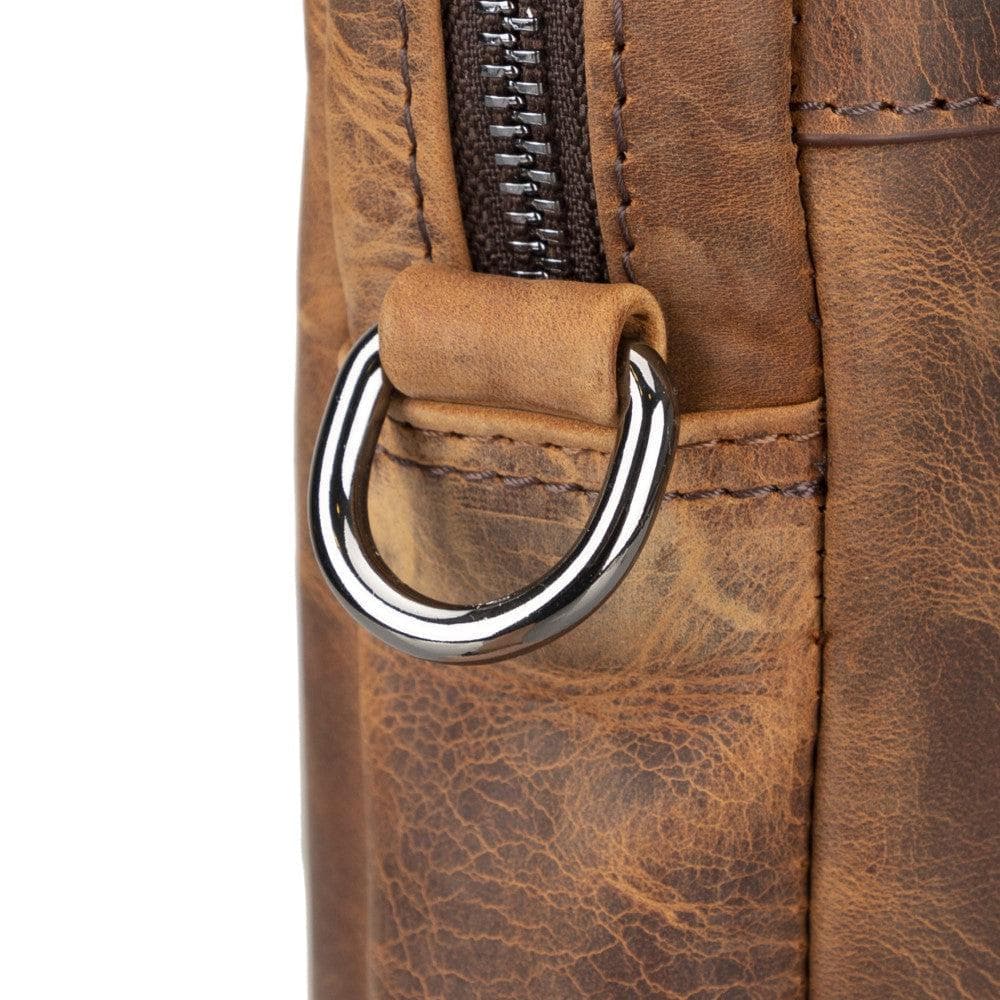 Apollo Genuine Leather Business Briefcase / Laptop Case 14"