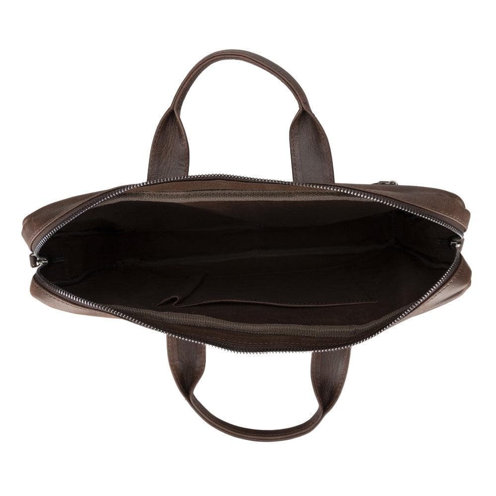 Apollo Genuine Leather Business Briefcase / Laptop Case 14"