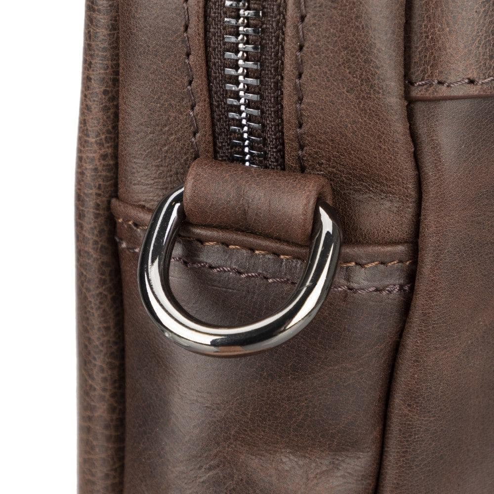 Apollo Genuine Leather Business Briefcase / Laptop Case 14"