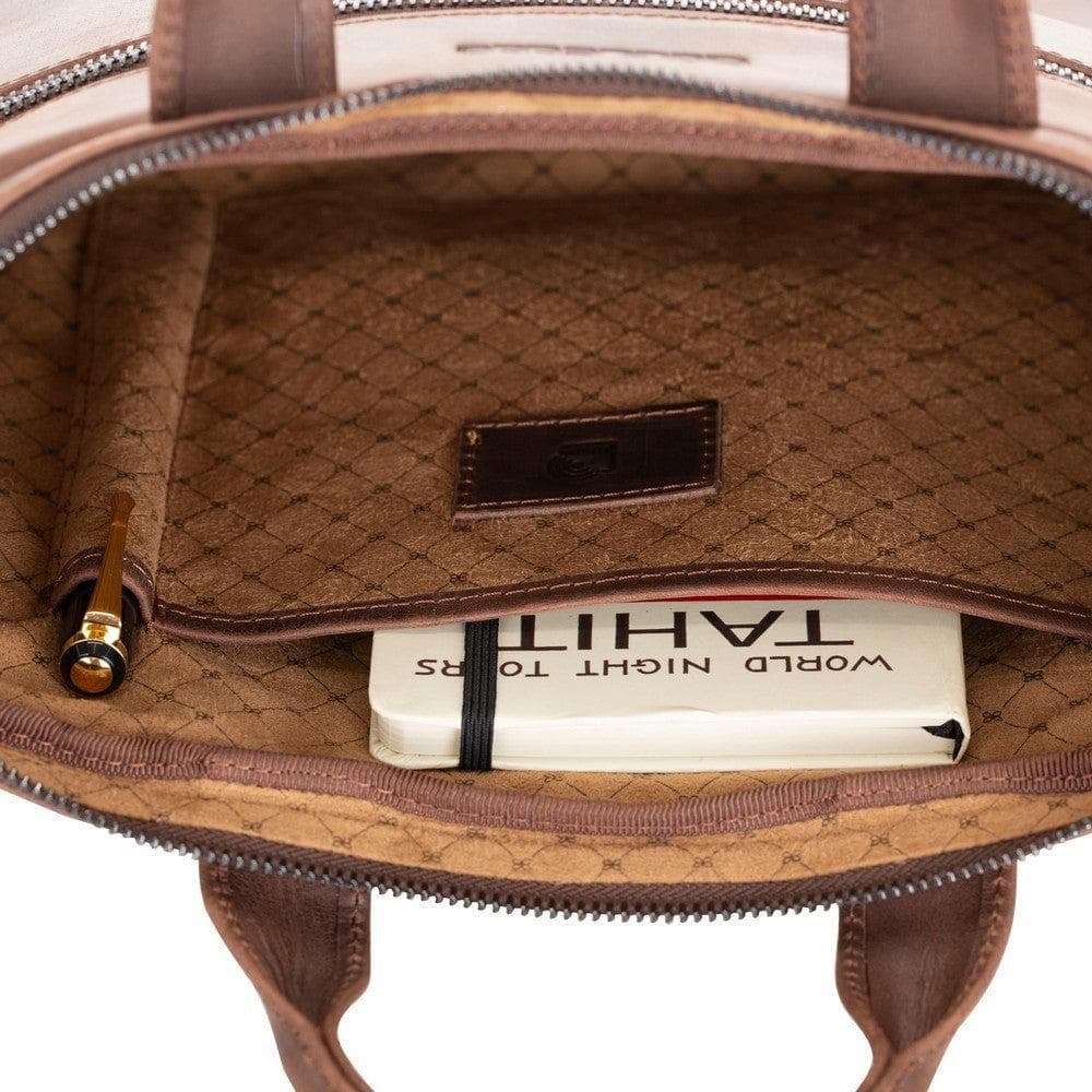 Apollo Genuine Leather Business Briefcase / Laptop Case 14"