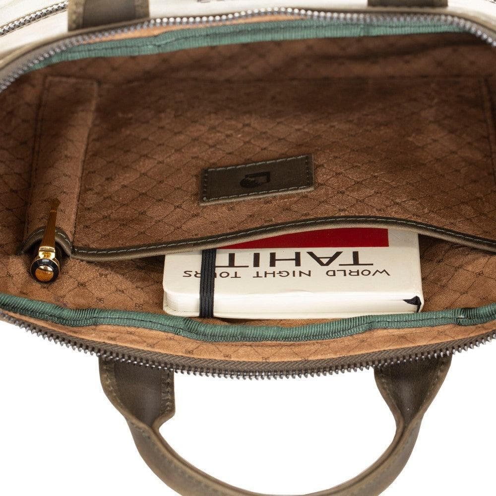 Apollo Genuine Leather Business Briefcase / Laptop Case 14"