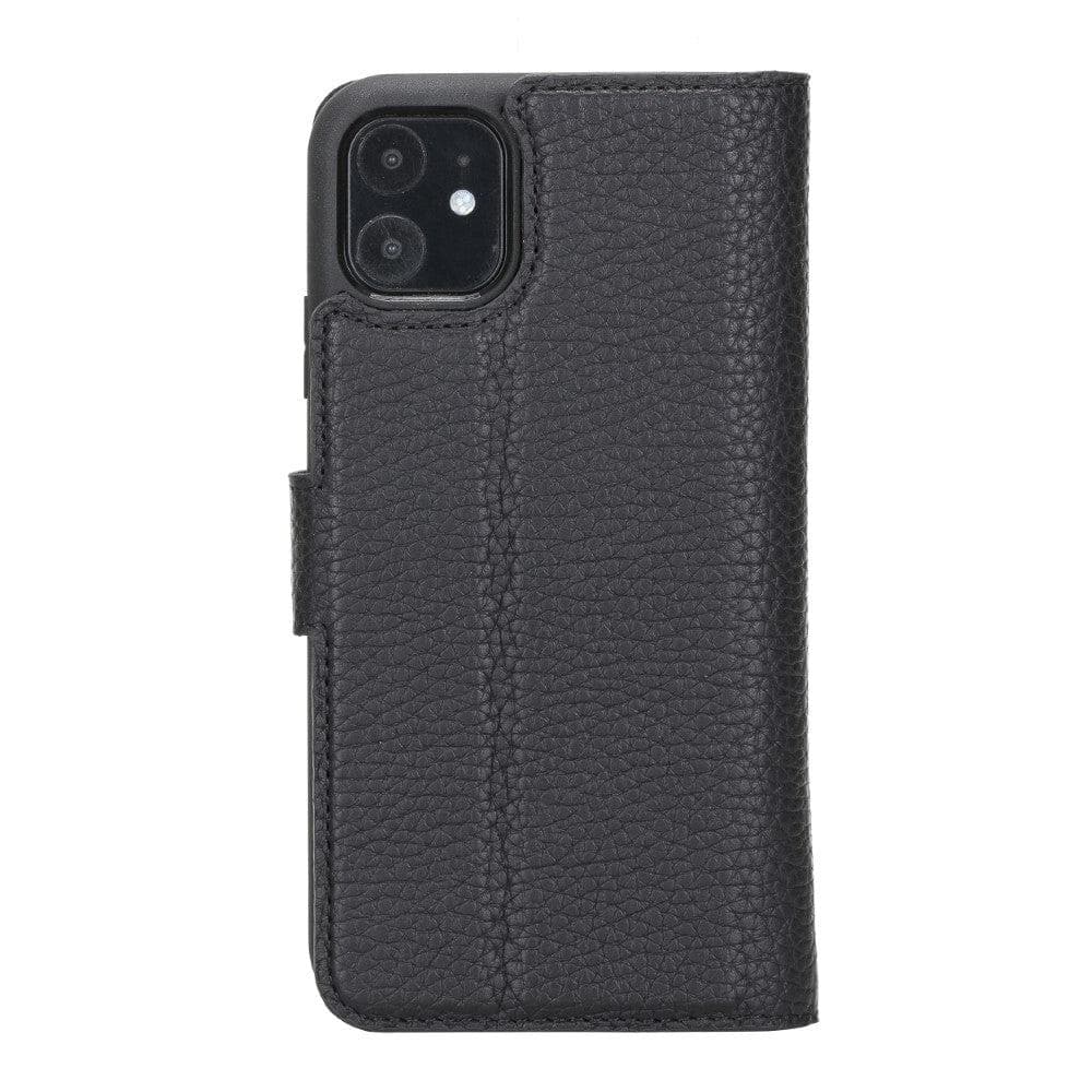 Magic iPhone 12 / 12 Pro Detachable Genuine Leather Wallet Case