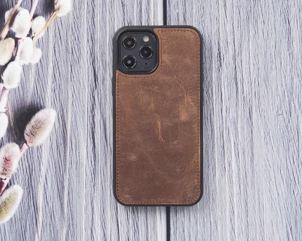 Magic iPhone 12 / 12 Pro Detachable Genuine Leather Wallet Case