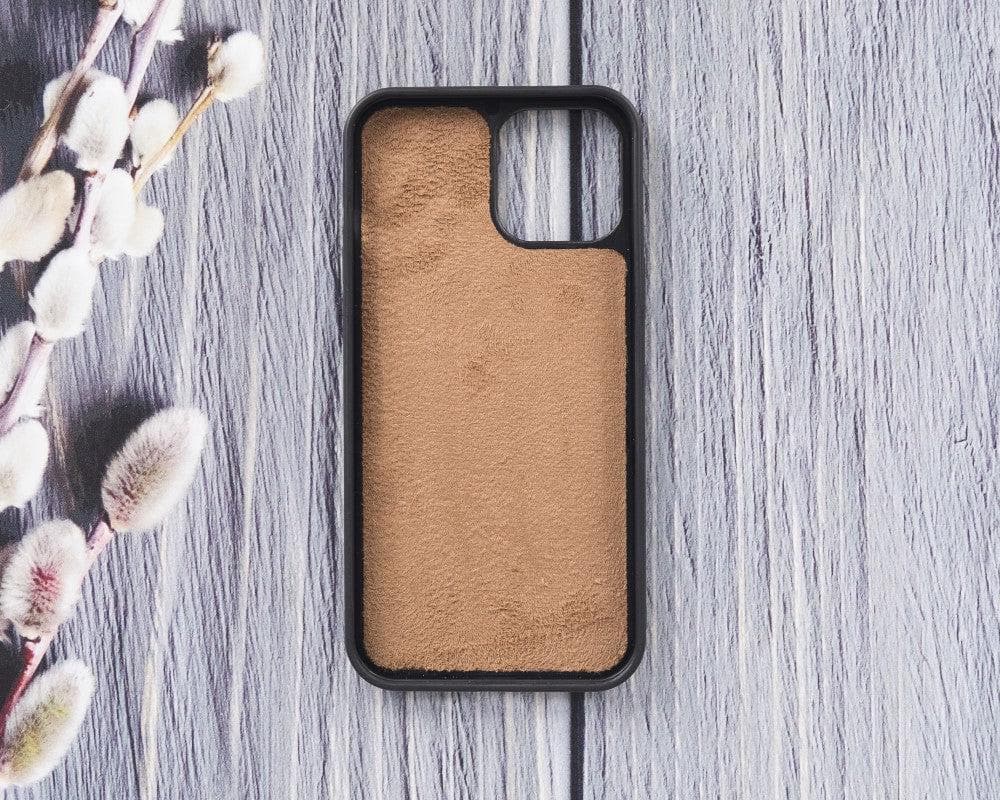 Magic iPhone 12 Mini Çıkarılabilir Hakiki Deri Cüzdan Kılıf