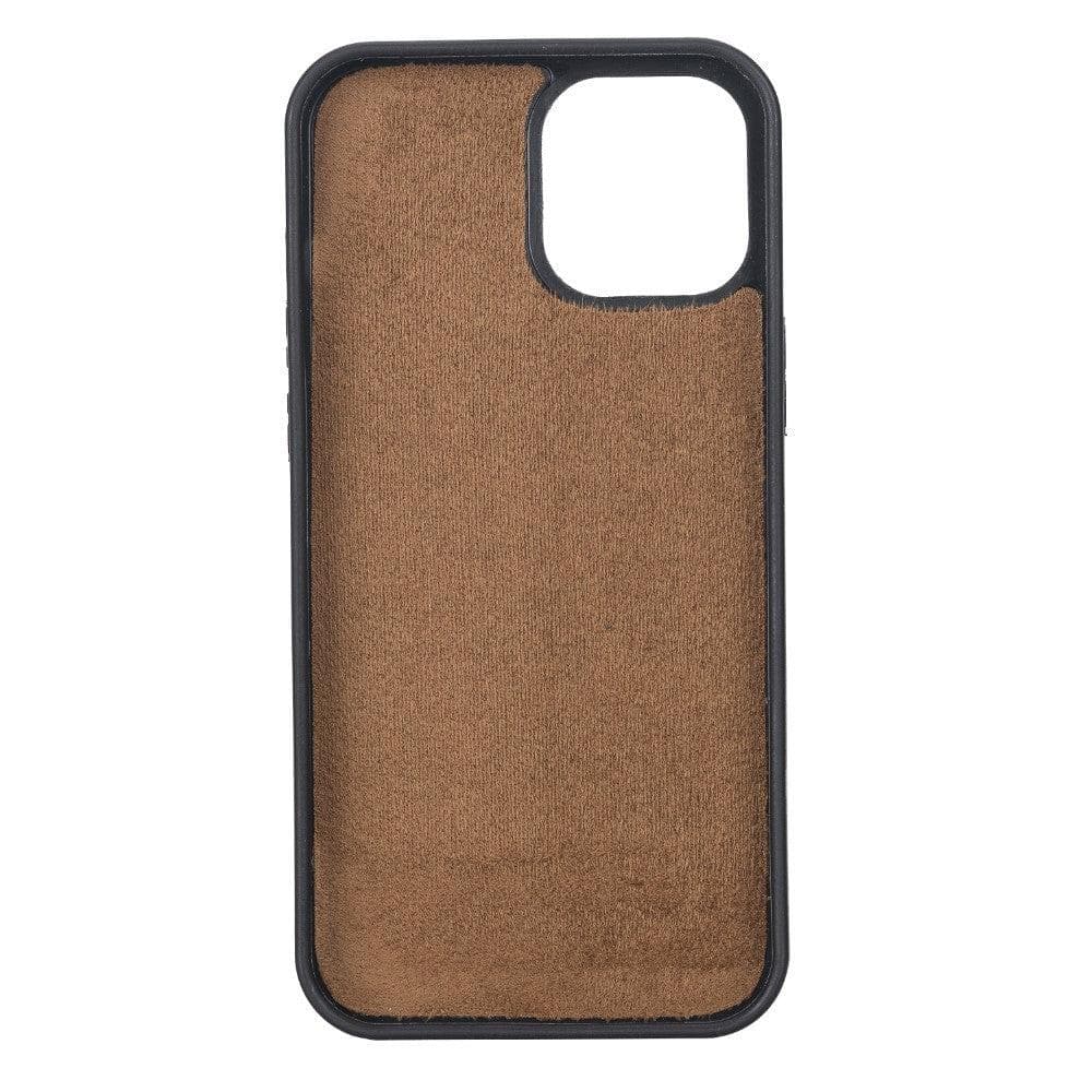 Magic iPhone 12 / 12 Pro Detachable Genuine Leather Wallet Case
