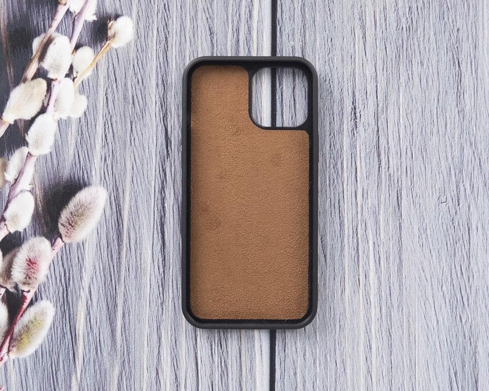 Magic iPhone 12 Mini Çıkarılabilir Hakiki Deri Cüzdan Kılıf