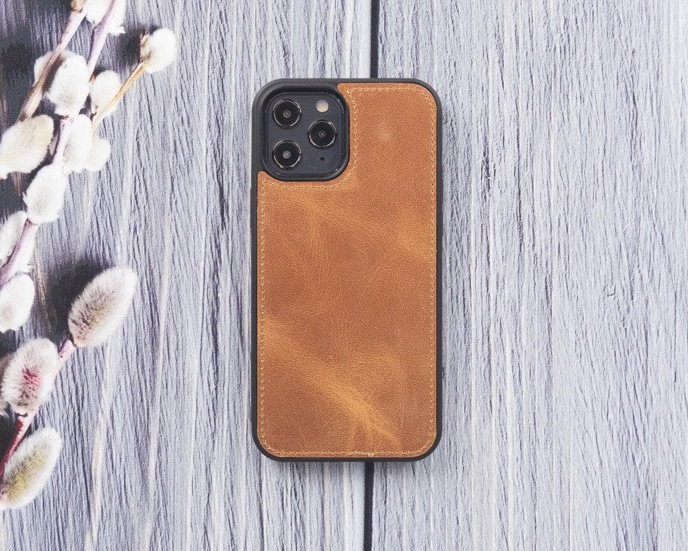 Magic iPhone 12 / 12 Pro Detachable Genuine Leather Wallet Case