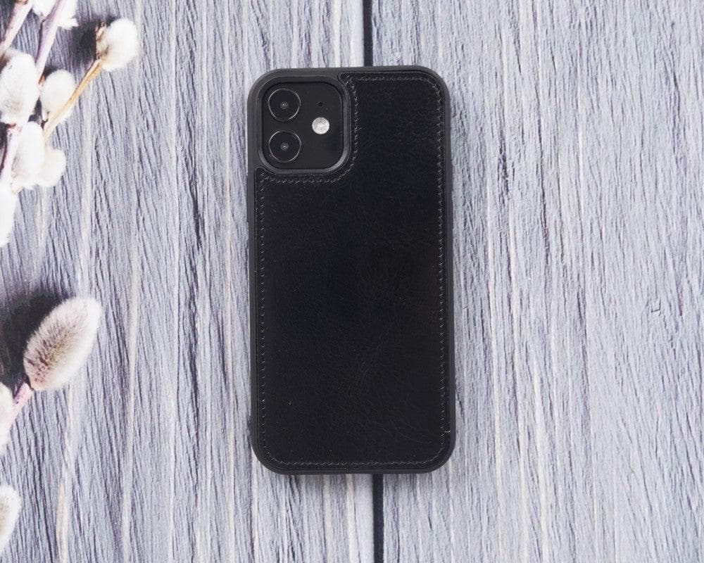 Magic iPhone 12 Mini Çıkarılabilir Hakiki Deri Cüzdan Kılıf
