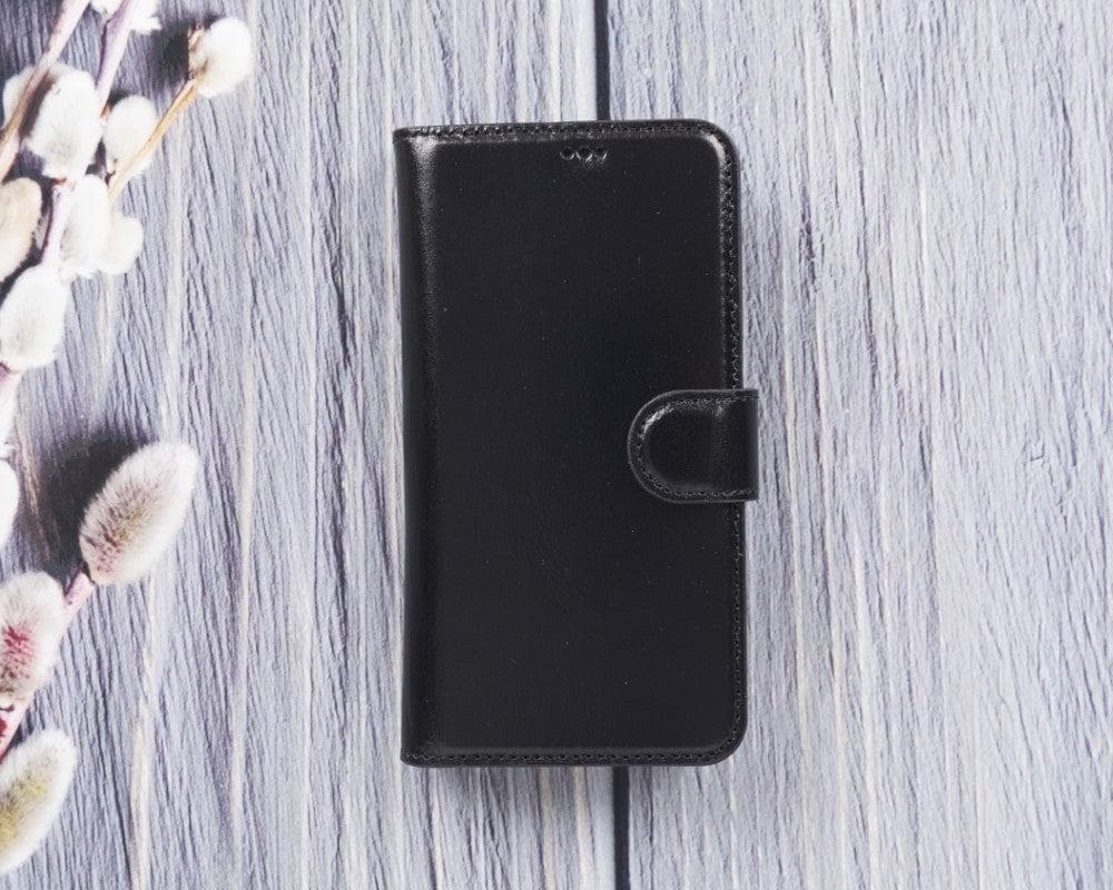 Magic iPhone 12 Mini Çıkarılabilir Hakiki Deri Cüzdan Kılıf