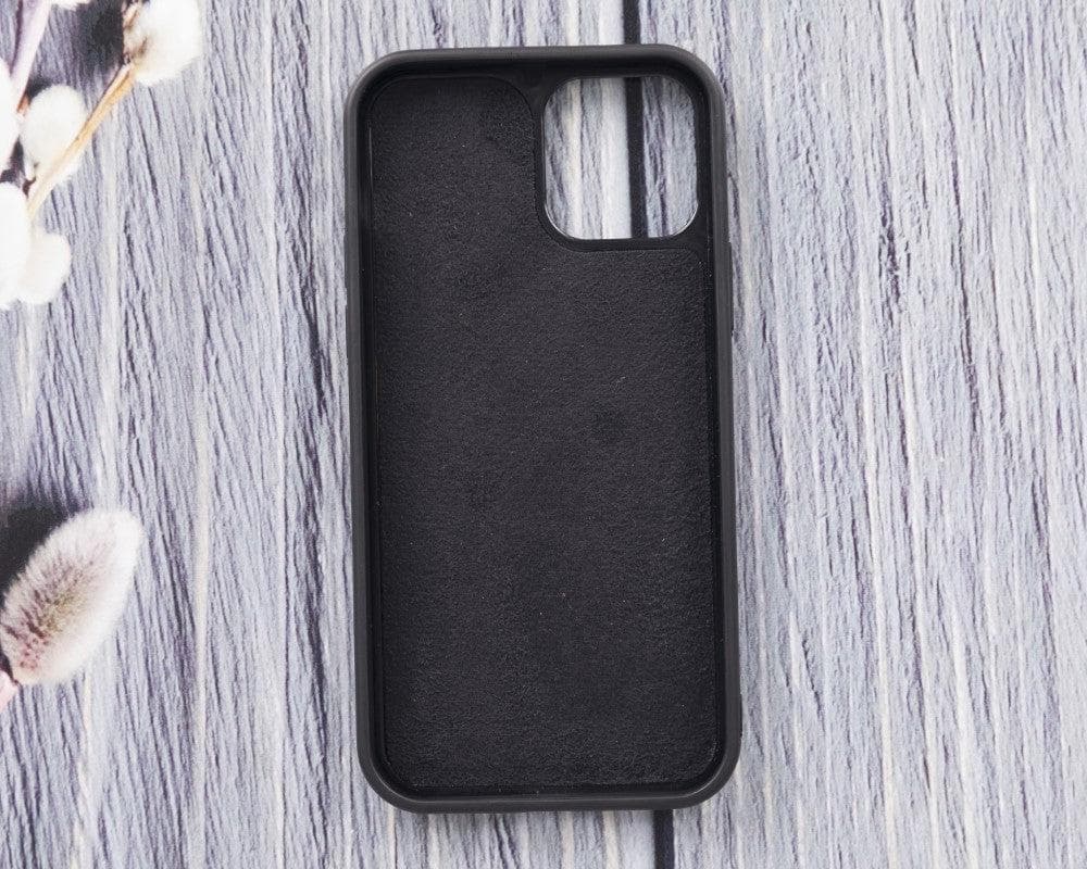 Magic iPhone 12 Mini Çıkarılabilir Hakiki Deri Cüzdan Kılıf