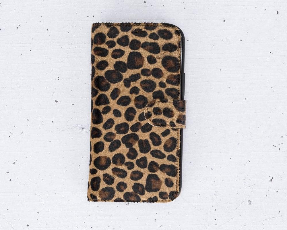 Magic iPhone 12 / 12 Pro Detachable Genuine Leather Wallet Case