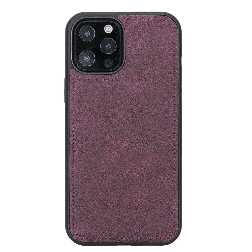 Magic iPhone 12 / 12 Pro Detachable Genuine Leather Wallet Case