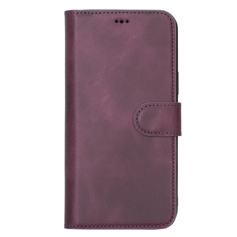 Magic iPhone 12 / 12 Pro Detachable Genuine Leather Wallet Case