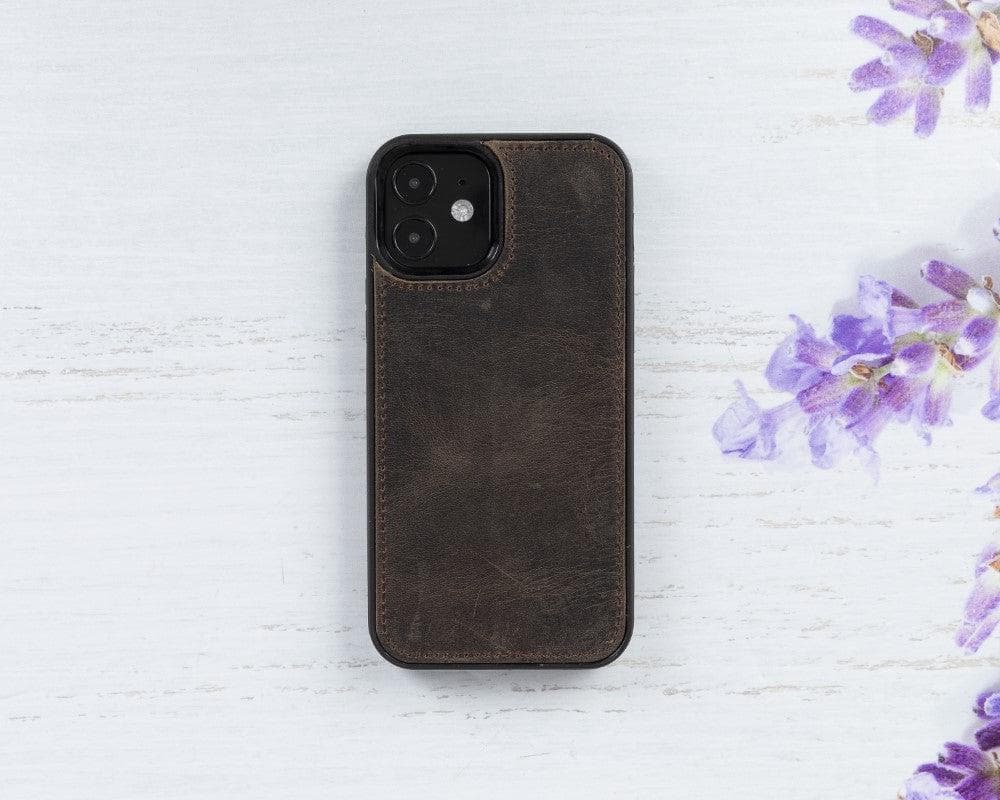 Magic iPhone 12 Mini Çıkarılabilir Hakiki Deri Cüzdan Kılıf