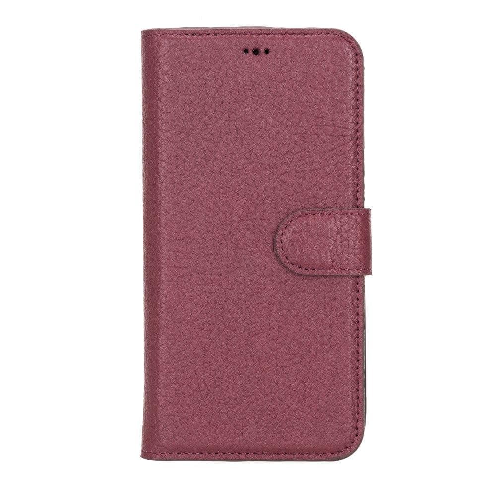 Magic iPhone 12 / 12 Pro Detachable Genuine Leather Wallet Case