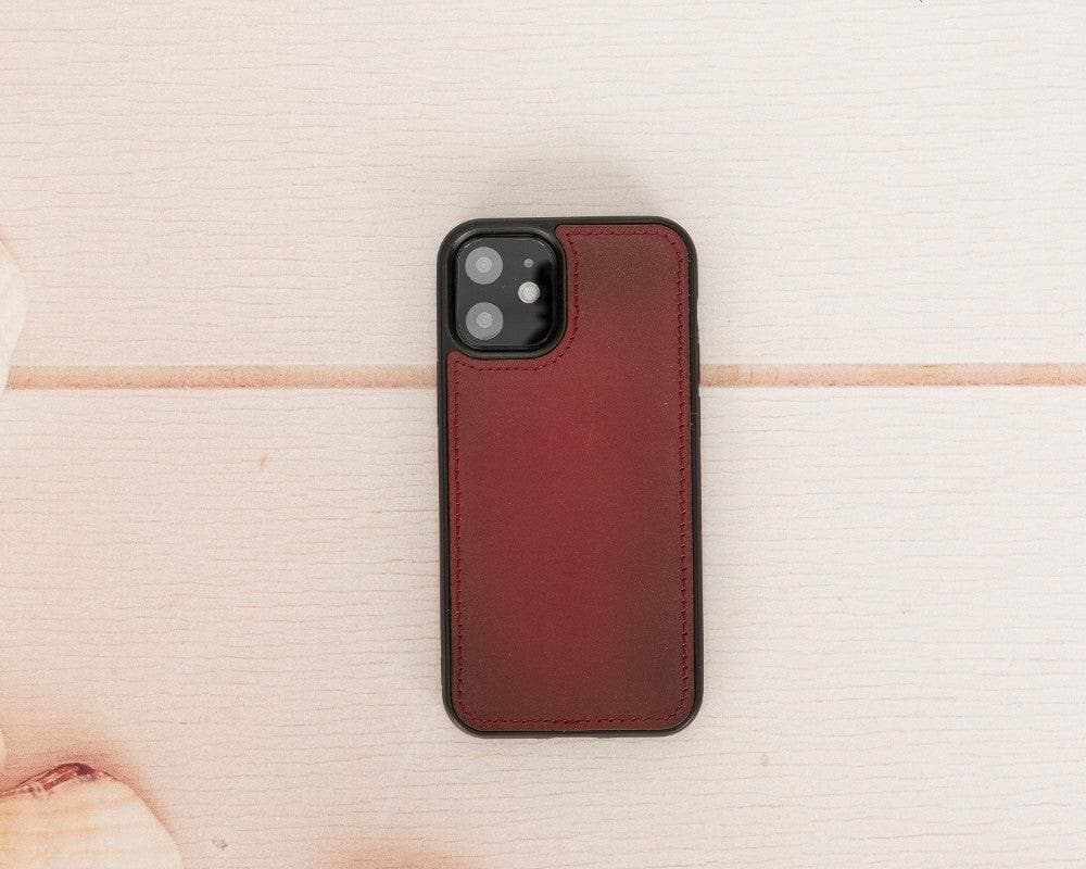 Magic iPhone 12 Mini Çıkarılabilir Hakiki Deri Cüzdan Kılıf