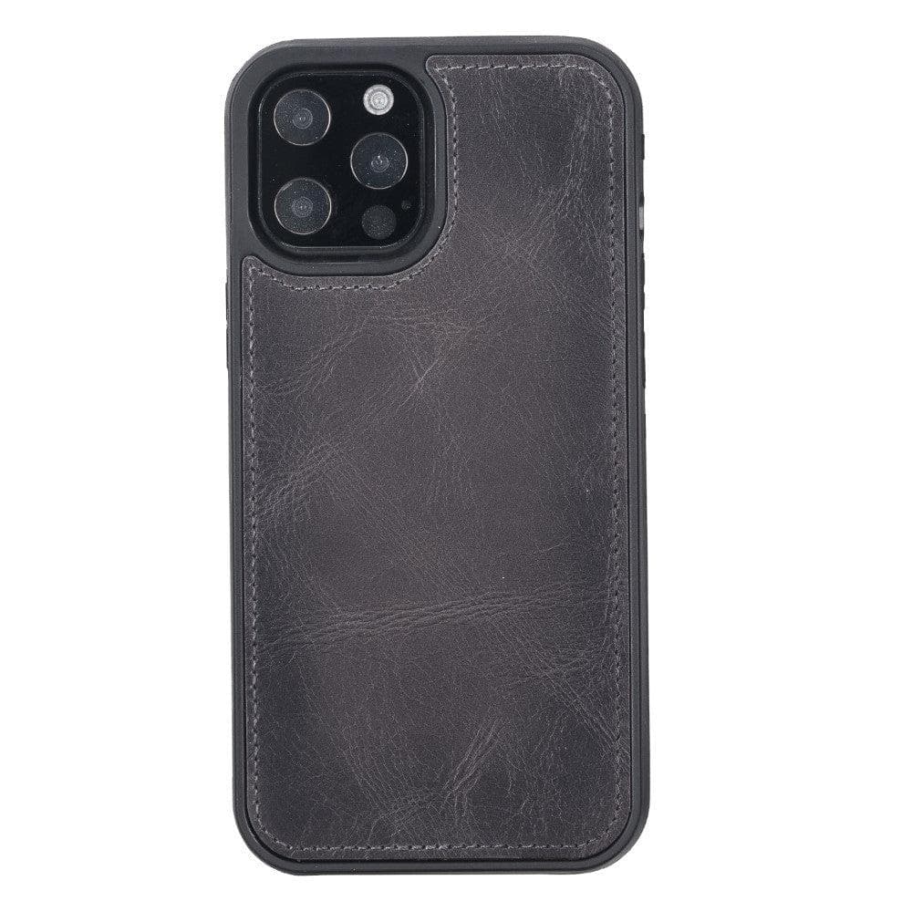 Magic iPhone 12 Mini Çıkarılabilir Hakiki Deri Cüzdan Kılıf